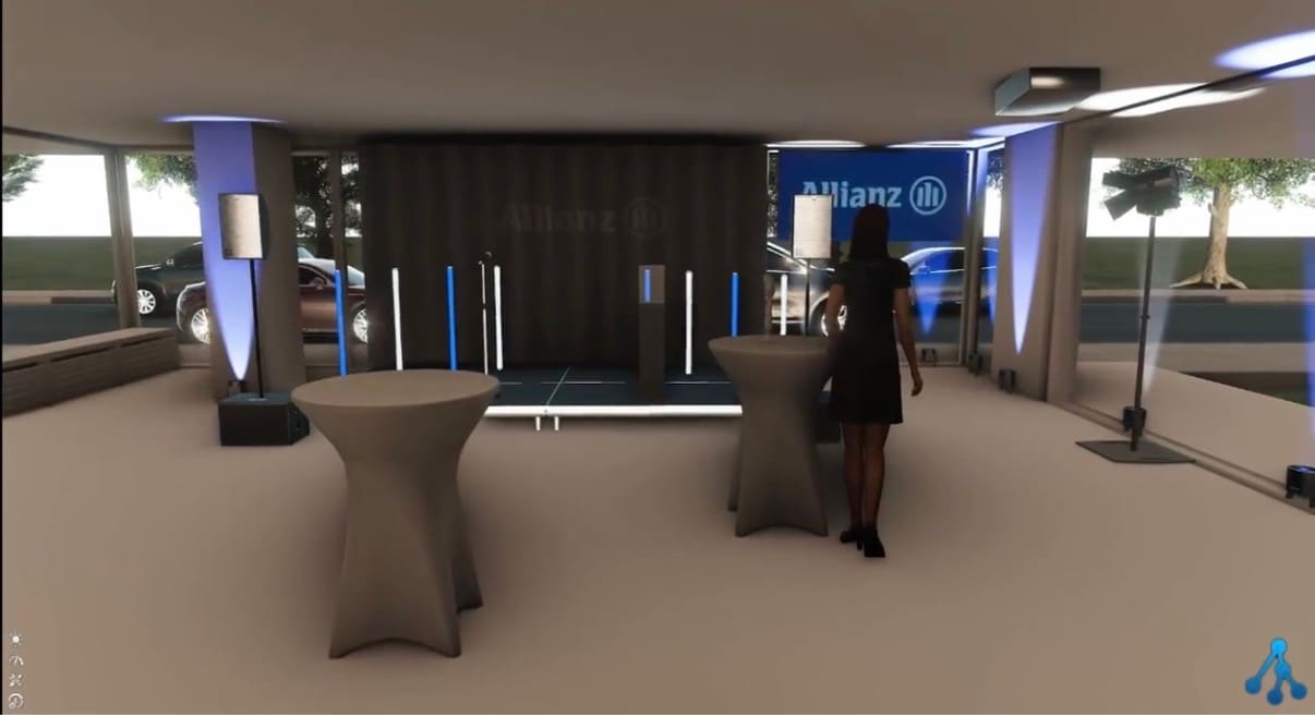 3D-Vorabplanung einer Eventfläche für Allianz
